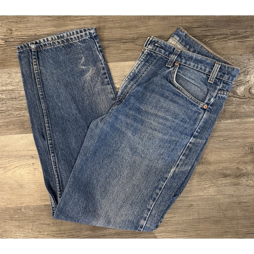 Vintage Levis 505 Orange Tab Jeans Mens 34x30 Regular Fit Straight Leg USA 90s